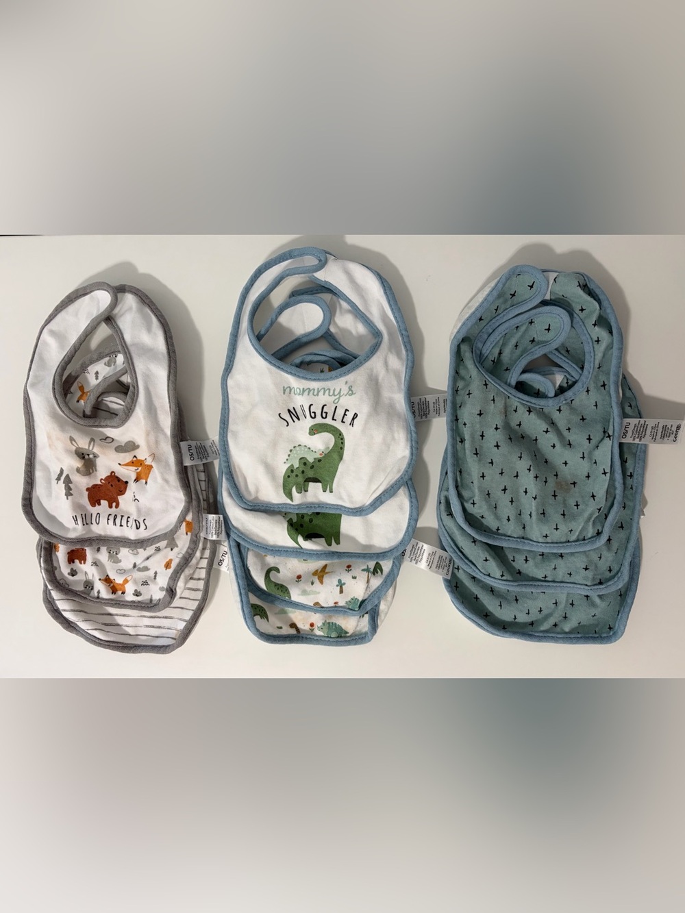Lot of 10 George Baby Bibs